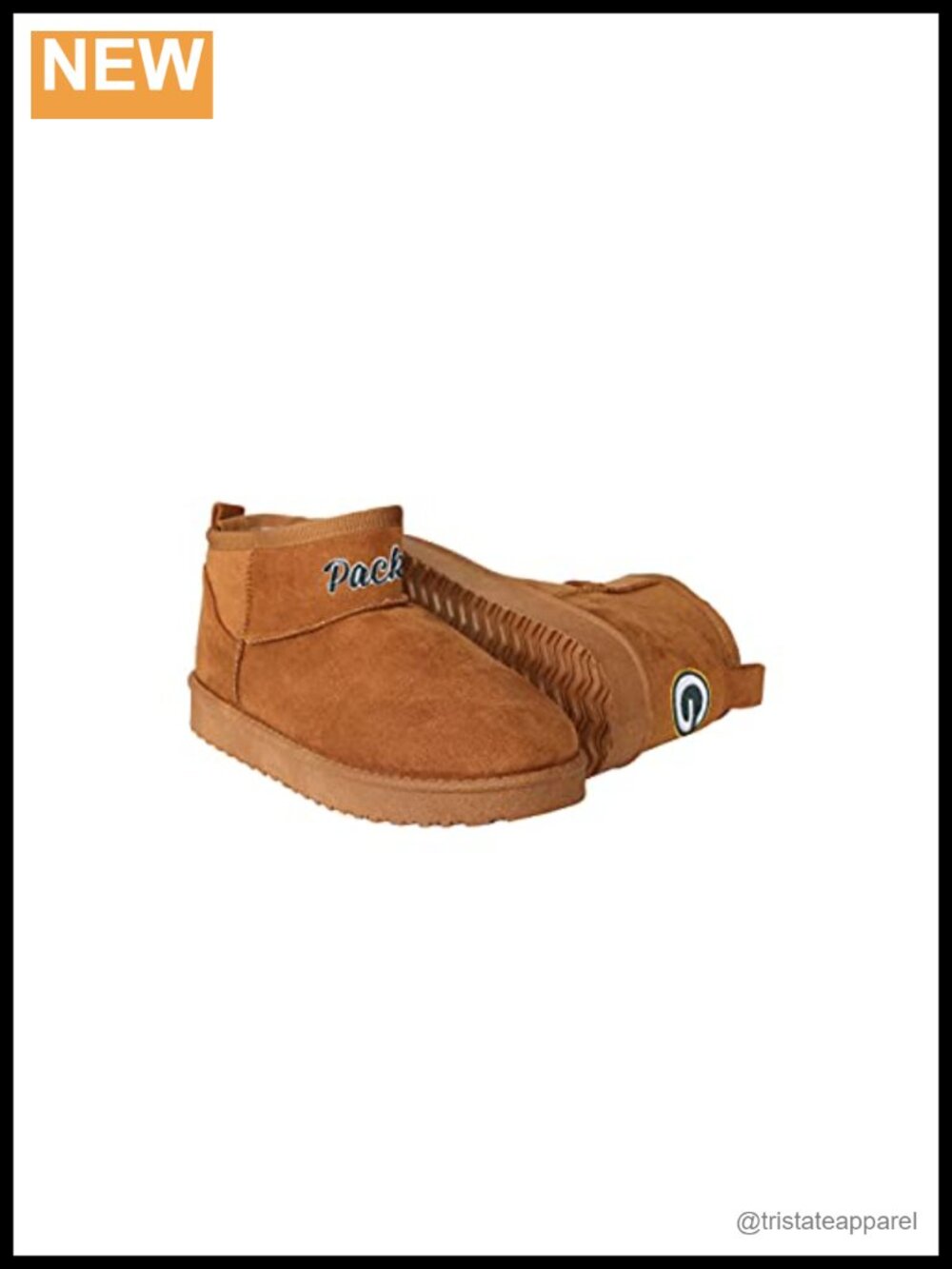 NFL Team Logo Fuzzy Fan Boots Suede Mid-Calf Pull-On Women's